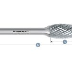 Φρεζάκια κυλινδρικά στρόγγυλα TRE Karnasch 113041 - 113041.037 12mm - 113041-037-12mm