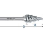 Φρεζάκια κωνικά SKM Karnasch 113091 - 113091.047 12mm - 113091-047-12mm