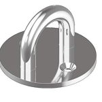 Μάπες με στρόγγυλη πλάκα Inox M8353 - M8353 B 40mm - m8353-b-40mm