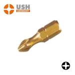 Μύτες 1/4" σταυρού Τιτανίου κοντές Phillips USH USG002234 - USG0022341 PH 1x25 - usg0022341-ph-1x25